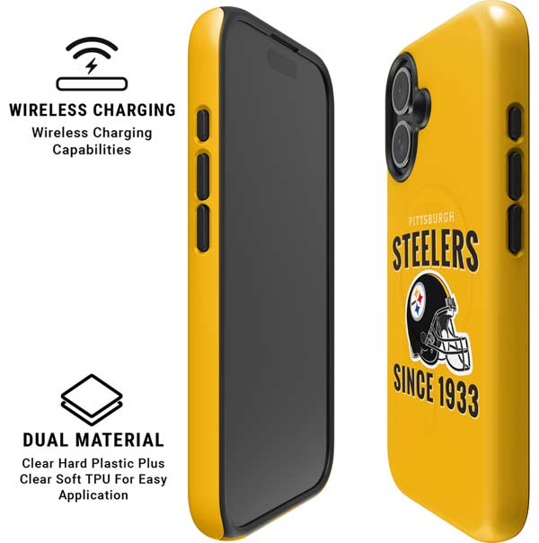 NFL Pittsburgh Steelers Helmet iPhone 16 Magsafe Impact Case