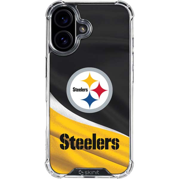 NFL Pittsburgh Steelers iPhone 16 Plus Clear Case
