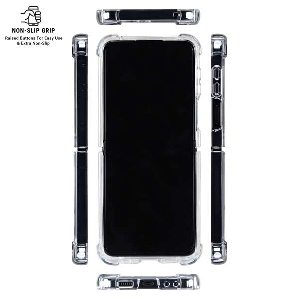 NFL Pittsburgh Steelers Large Logo Galaxy Z Flip7 Clear Case