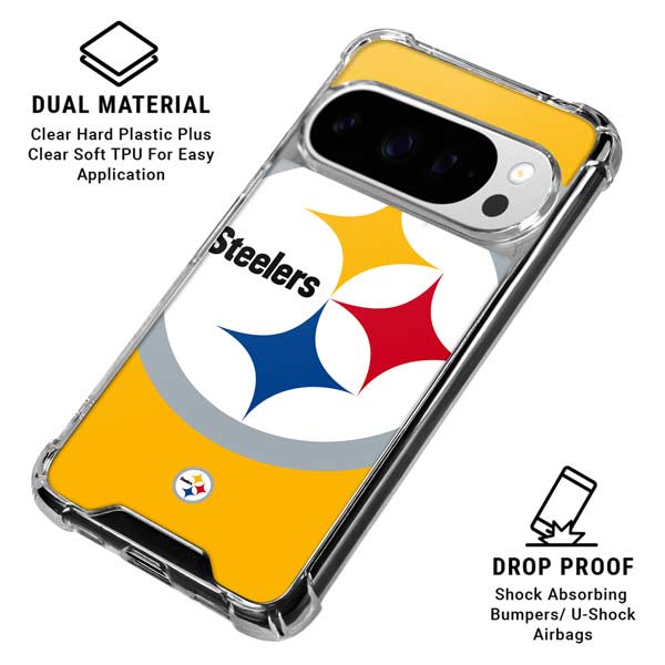 NFL Pittsburgh Steelers Large Logo Google Pixel 10 Pro XL Clear Case