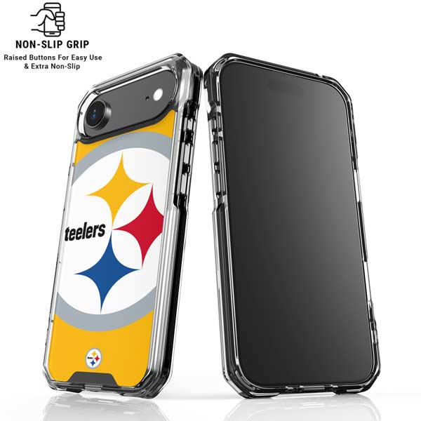 NFL Pittsburgh Steelers Large Logo iPhone 17 Air Clear Case