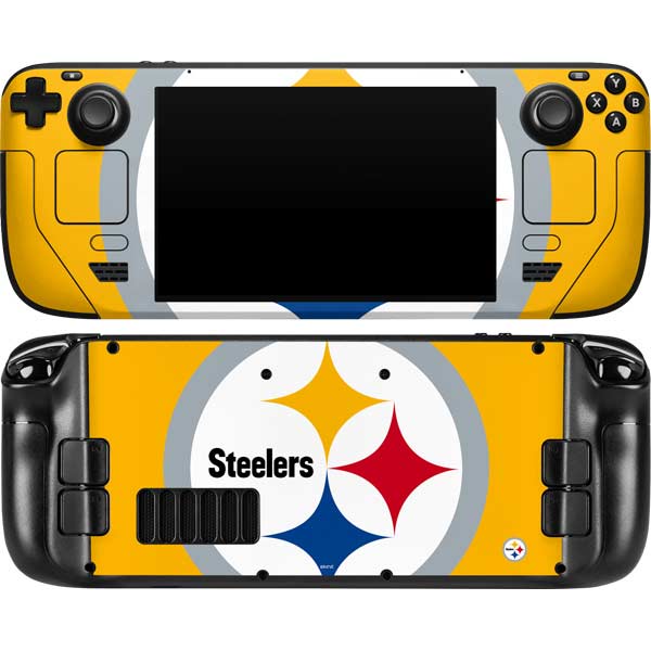 NFL Pittsburgh Steelers Large Logo Steam Deck Handheld Gaming Computer ...