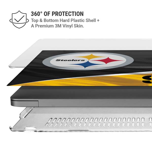 NFL Pittsburgh Steelers MacBook Pro 14in (2021-24) Case plus Skin