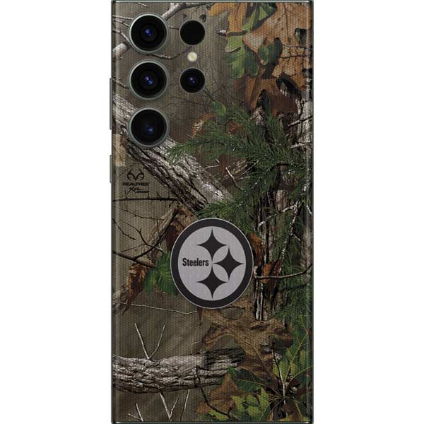 NFL Pittsburgh Steelers Realtree Xtra Green Camo Galaxy Skins