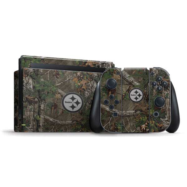 NFL Pittsburgh Steelers Realtree Xtra Green Camo Nintendo Skins
