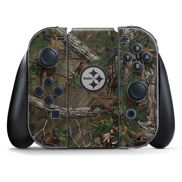 NFL Pittsburgh Steelers Realtree Xtra Green Camo Nintendo Skins