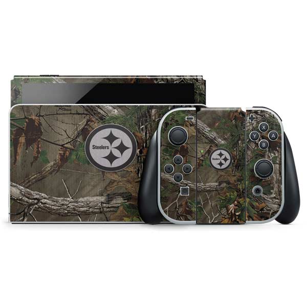 NFL Pittsburgh Steelers Realtree Xtra Green Camo Nintendo Skins