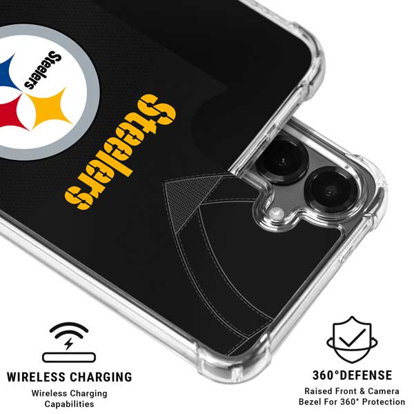 NFL Pittsburgh Steelers Team Jersey Galaxy S26 Plus Clear Case