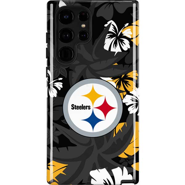 NFL Pittsburgh Steelers Tropical Print Galaxy Cases