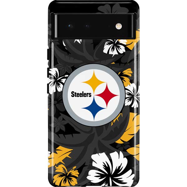 NFL Pittsburgh Steelers Tropical Print Pixel Cases