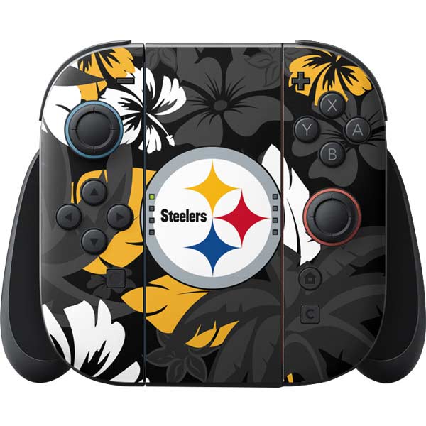 NFL Pittsburgh Steelers Tropical Print Nintendo Skins