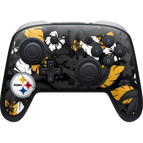 NFL Pittsburgh Steelers Tropical Print Nintendo Skins