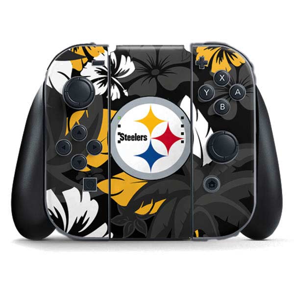 NFL Pittsburgh Steelers Tropical Print Nintendo Skins
