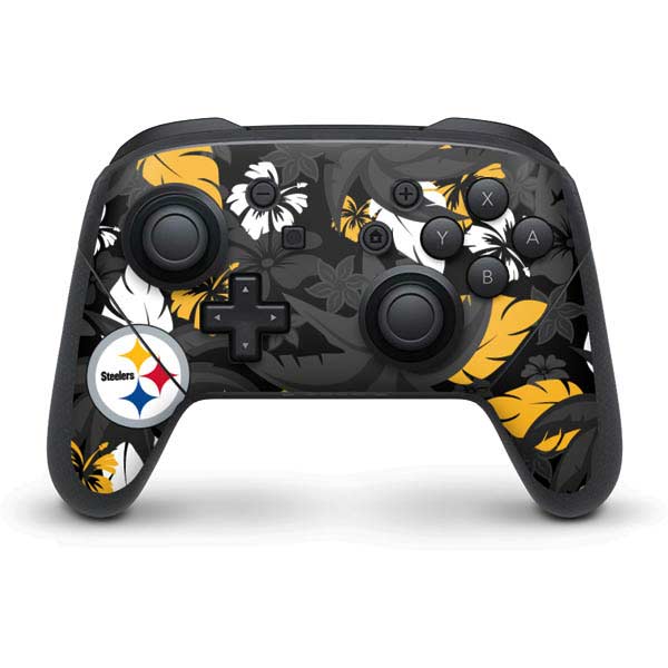 NFL Pittsburgh Steelers Tropical Print Nintendo Skins