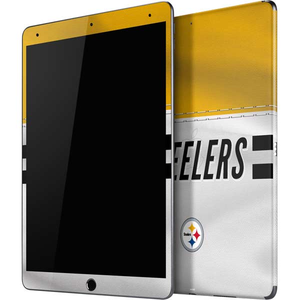 NFL Pittsburgh Steelers White Striped iPad Skins