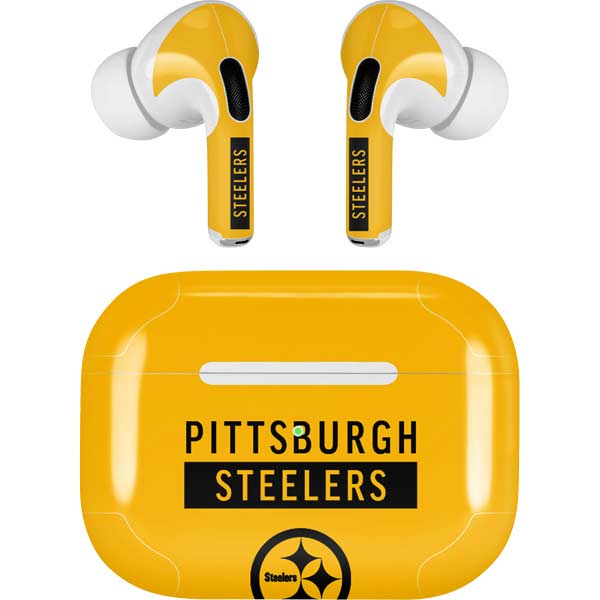 NFL Pittsburgh Steelers Yellow Performance Series AirPods Skins