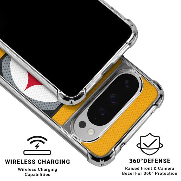 NFL Pittsburgh Steelers Zone Block Google Pixel 10 Pro Clear Case