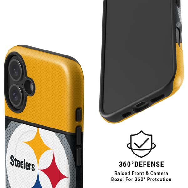 NFL Pittsburgh Steelers Zone Block iPhone 16 Magsafe Impact Case