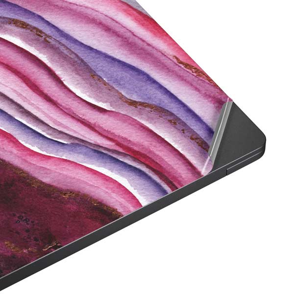 Plum Watercolor Geode Surface Laptop 7 13.8in Skin