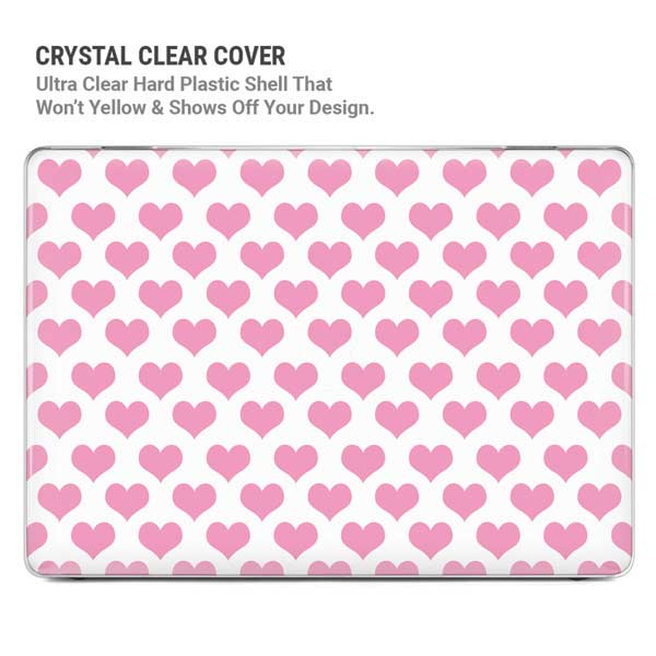 Plush Pink Hearts MacBook Cases