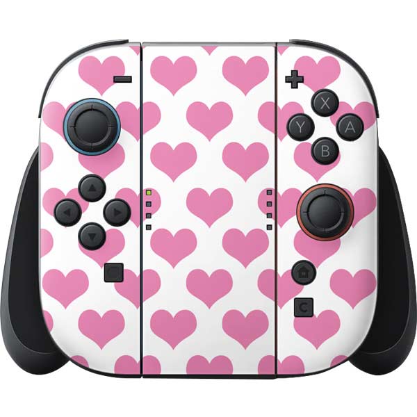 Plush Pink Hearts Nintendo Skins