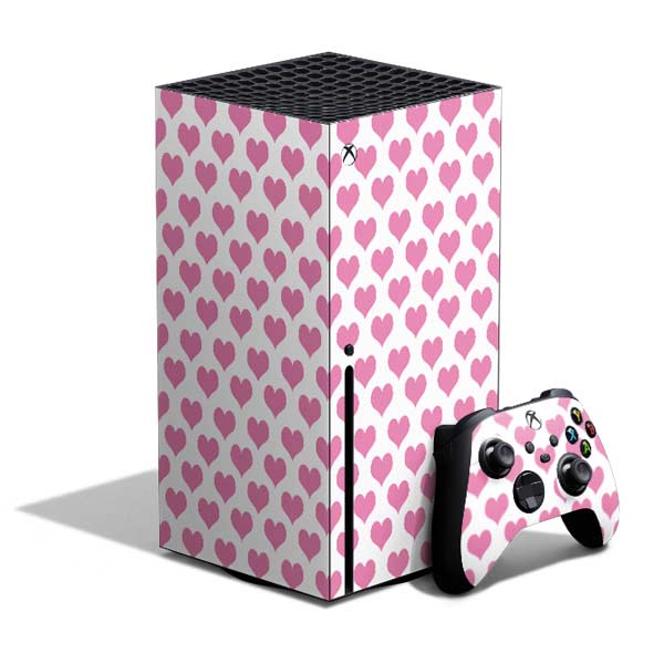 Plush Pink Hearts Xbox Series X Skins