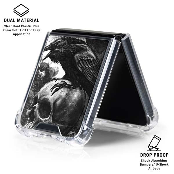 Alchemy Carta Poes Raven Galaxy Z Flip7 Clear Case