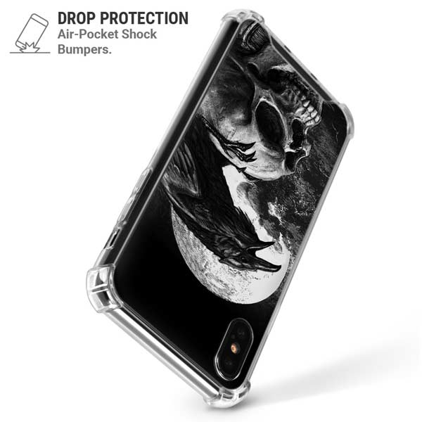 Alchemy Carta Poes Raven iPhone X/XS Clear Case