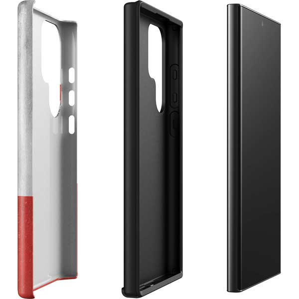 Poland Flag Distressed Galaxy S23 Ultra Pro Case