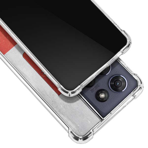 Poland Flag Distressed Moto G Power 5G (2025) Clear Case