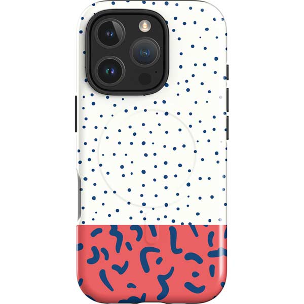 Polka Dot Split iPhone 16 Pro Magsafe Impact Case