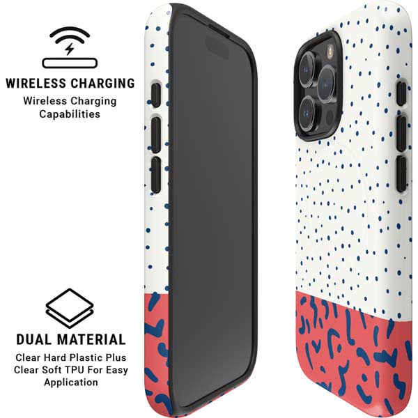 Polka Dot Split iPhone 16 Pro Magsafe Impact Case