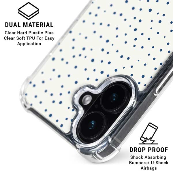 Polka Dot Split iPhone 17 Clear Case | Clear Phone Casesa – Skinit