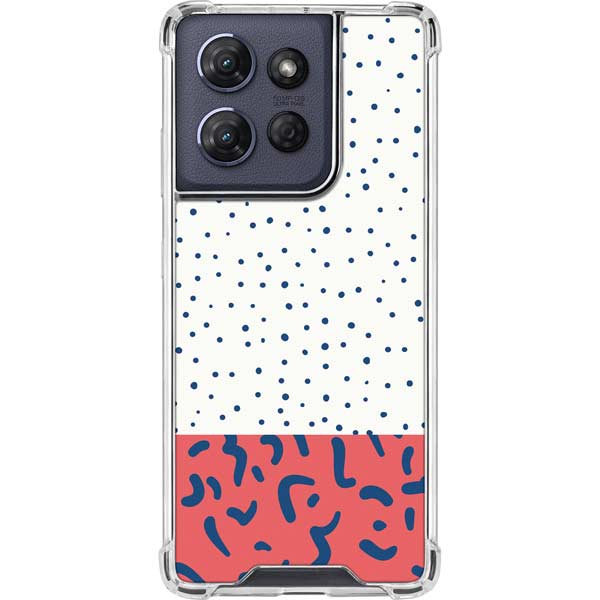 Polka Dot Split Moto G Power 5G (2025) Clear Case