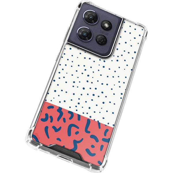 Polka Dot Split Moto G Power 5G (2025) Clear Case
