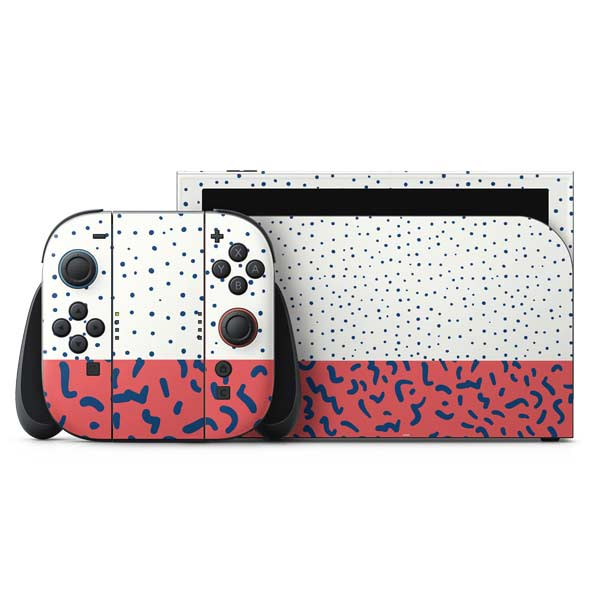 Polka Dot Split Nintendo Skins