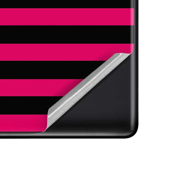 Polka Dots and Stripes Heart in Pink Pixel Skins