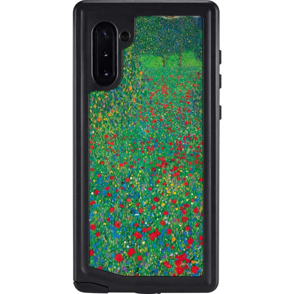 Poppy Field by Gustav Klimt Galaxy Cases