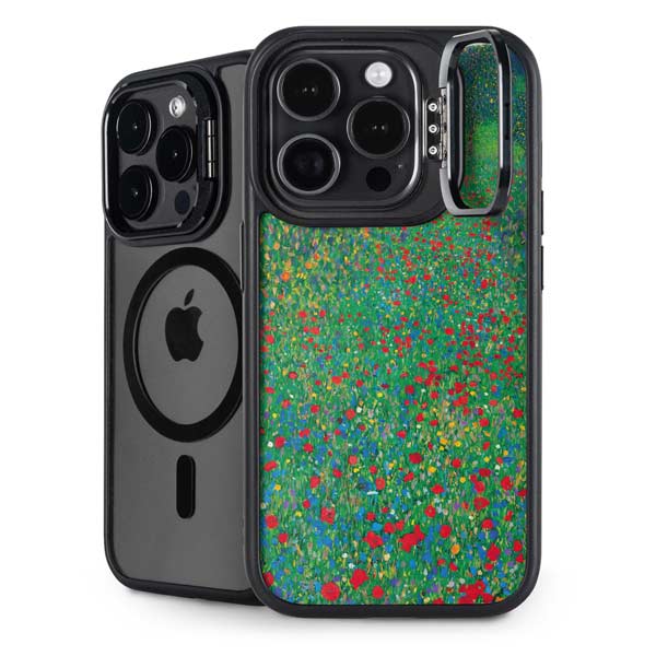 Poppy Field by Gustav Klimt iPhone 14 Pro Kickstand Case