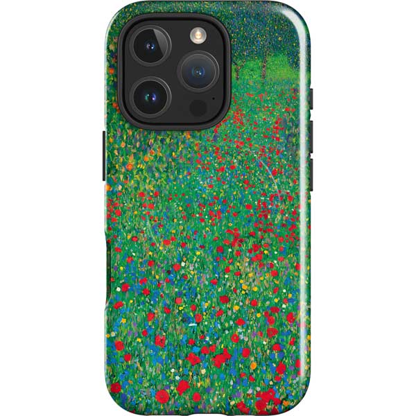 Poppy Field by Gustav Klimt iPhone 16 Pro Max Magsafe Impact Case