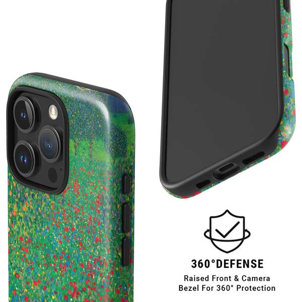Poppy Field by Gustav Klimt iPhone 16 Pro Max Magsafe Impact Case