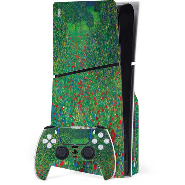 Poppy Field by Gustav Klimt PlayStation PS5 Skins