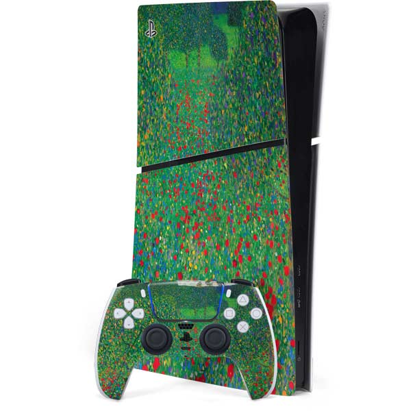 Poppy Field by Gustav Klimt PlayStation PS5 Skins