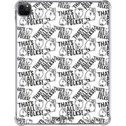 Looney Tunes Porky Pig Black and White iPad Pro 11in (2024) Clear Case