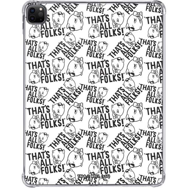 Looney Tunes Porky Pig Black and White iPad Pro 11in (2024) Clear Case