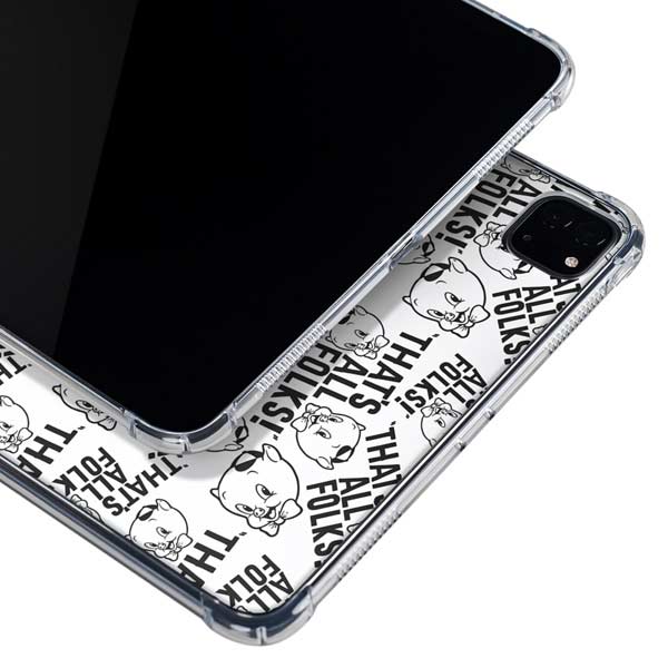 Looney Tunes Porky Pig Black and White iPad Pro 11in (2024) Clear Case