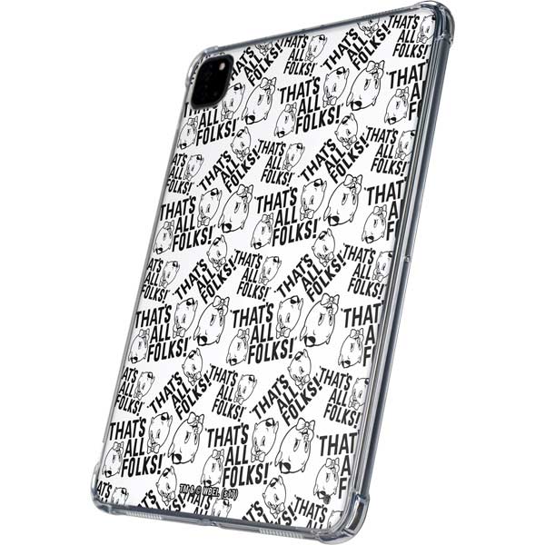 Looney Tunes Porky Pig Black and White iPad Pro 11in (2024) Clear Case