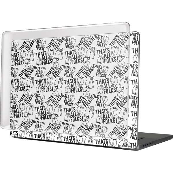 Looney Tunes Porky Pig Black and White MacBook Cases