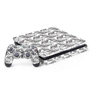 Looney Tunes Porky Pig Black and White PlayStation PS4 Skins