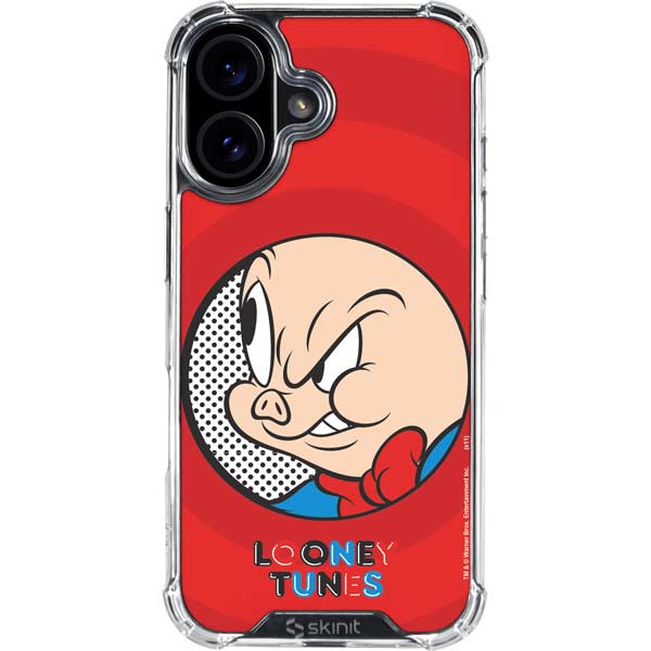 Looney Tunes Porky Pig Full iPhone 17 Clear Case